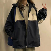 Casual Hooded Zipper Track Jacket